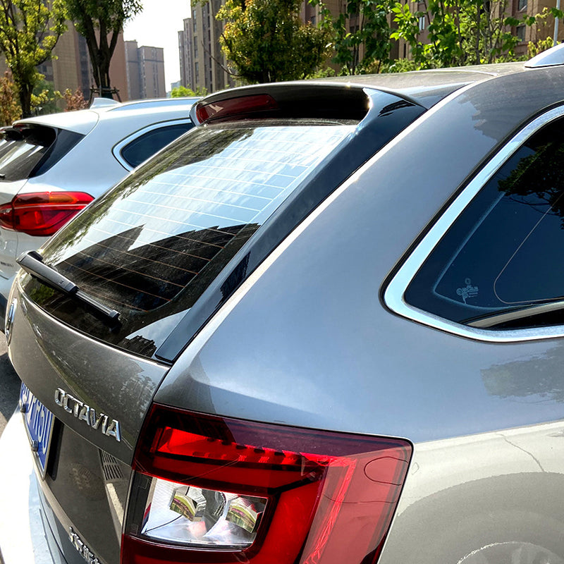 AutoStyle, bakrutespoilers, ABS glanssvart, passar till Skoda Octavia III Kombi (2013-2020) exkl. RS