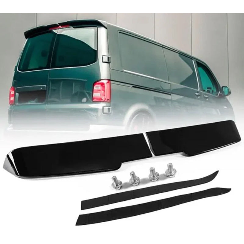 AutoStyle-kattospoileri sopii Volkswagen Transporter T5 2003-2010 / T5.1 2010-2015 / T6 2015-2020 / T6.1 2020- (2 pariovella) (ABS, kiiltävä musta)