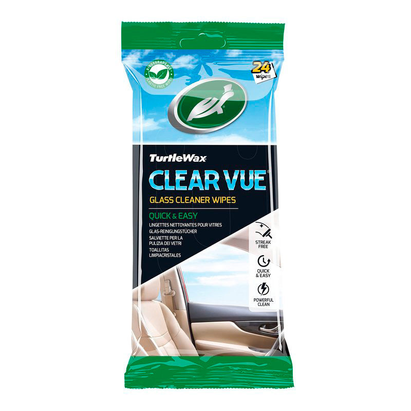 Turtle Wax 54098 Clear Vue lasinpuhdistuspyyhkeet 24 kpl