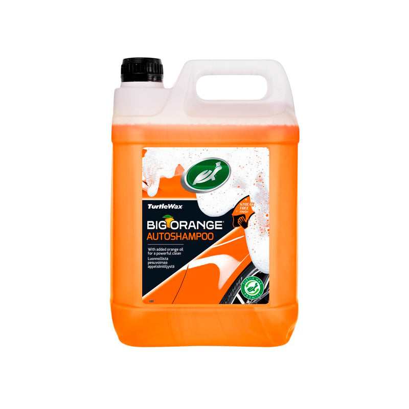 Turtle Wax, Big Orange Autopesushampoo, 5L, Tehokas puhdistus ja upea kiilto