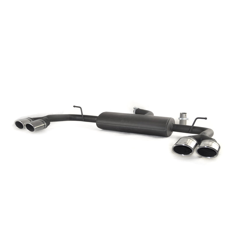 Ulter Sport, Dubbelt sportavgassystem, 2x 95x65mm, Passar till Audi A3 (8V) Sedan 1.8TSi 132kW (2013-), S3/S-Line bakre stötfångare