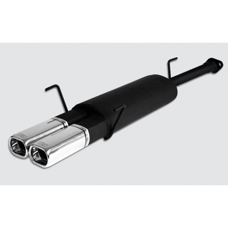 Ulter Sport, urheiluäänenvaimennin, ruostumatonta terästä, sopii Opel Astra G Combi 1.4-2.0 (1998-2003), 2x 80x65mm, E-hyväksytty