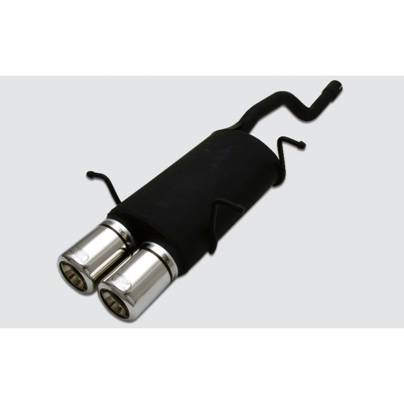 Ulter Sport, Sportavgassystem i rostfritt stål, Passar till Suzuki Swift II HB 1.0i/1.3i (1989-2005), 2x 80mm, E-märkt godkänt