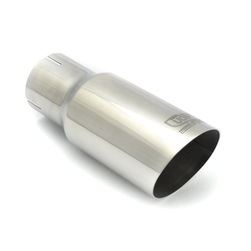 Ulter Sport, Pakoputken pää - Pyöreä Ø80mm Viistetty - Pituus 180mm - Asennus ->50mm - Inox