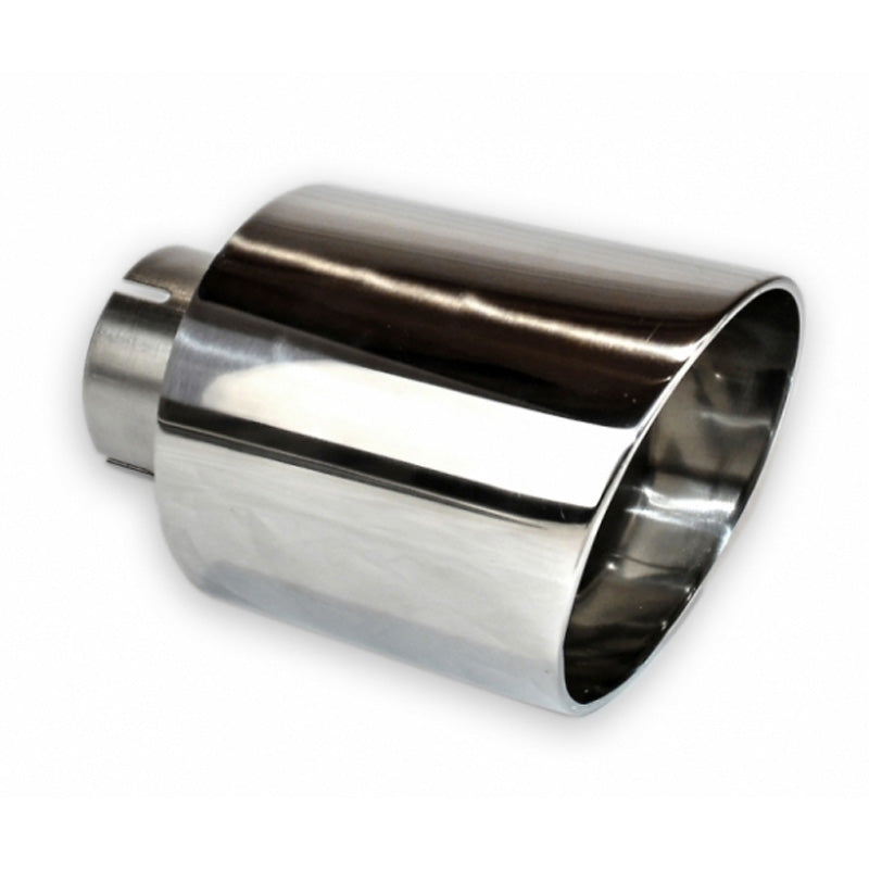 Ulter Sport, Ändrör - Rund Ø100mm Sned - Längd 160mm - Installation ->50mm - Inox