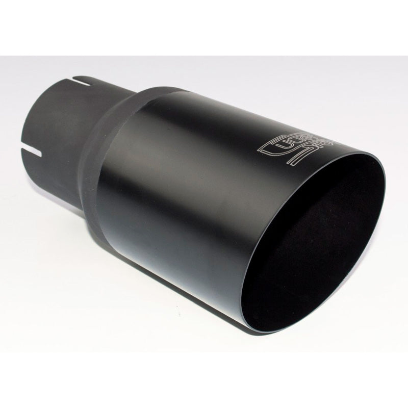 Ulter Sport, Ändrör - Rund Ø90mm Sned - Längd 180mm - Installation ->55mm - Black Inox