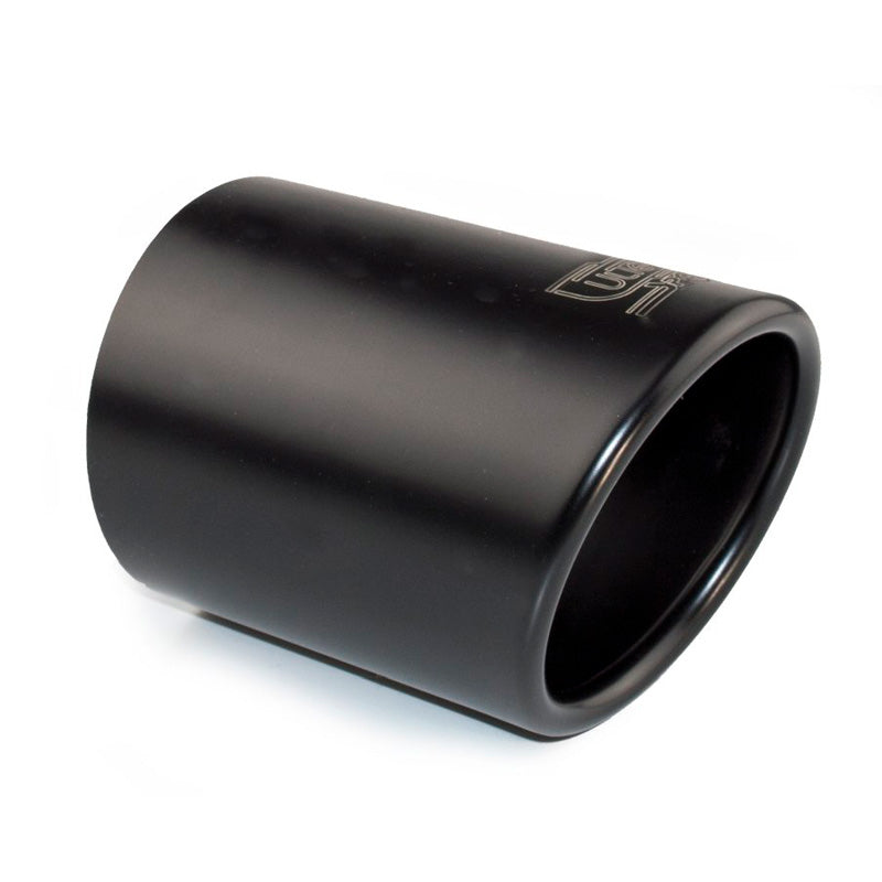 Ulter Sport, pakoputken pää - pyöreä Ø90mm viistottu - pituus 120mm - asennus 65-80mm - Black Inox