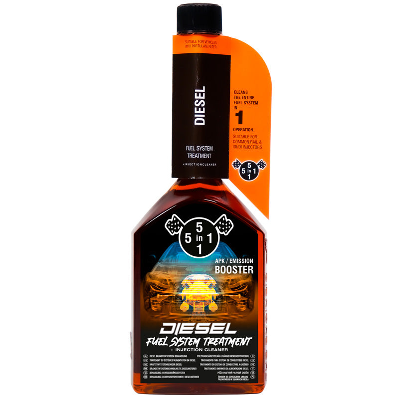 5in1, diesel polttoainejärjestelmän puhdistusaine - 310ml